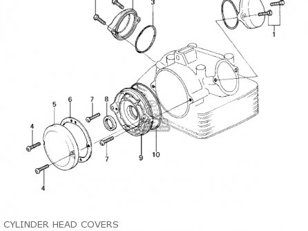 CYLINDER HEAD COVERS - KZ200A1A 1978 CANADA