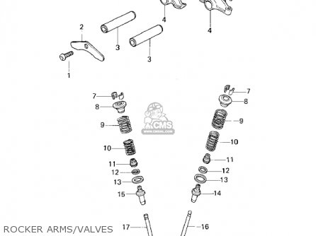 ROCKER ARMS/VALVES - KZ200A1A 1978 CANADA