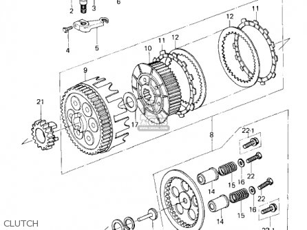 CLUTCH - KZ200A1A 1978 CANADA