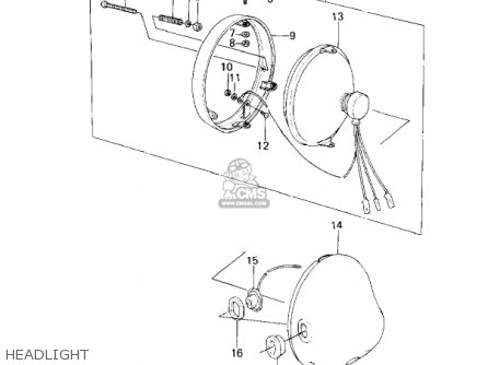 HEADLIGHT - KZ200A2 1979 CANADA