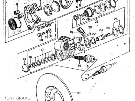 FRONT BRAKE - KZ200A2 1979 CANADA