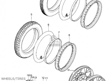 WHEELS/TIRES - KZ200A2 1979 CANADA