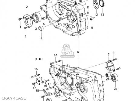 CRANKCASE - KZ200A2 1979 CANADA