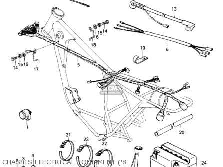 CHASSIS ELECTRICAL EQUIPMENT ('8 - KZ250D2 CSR 1981 USA CANADA / MPH KPH