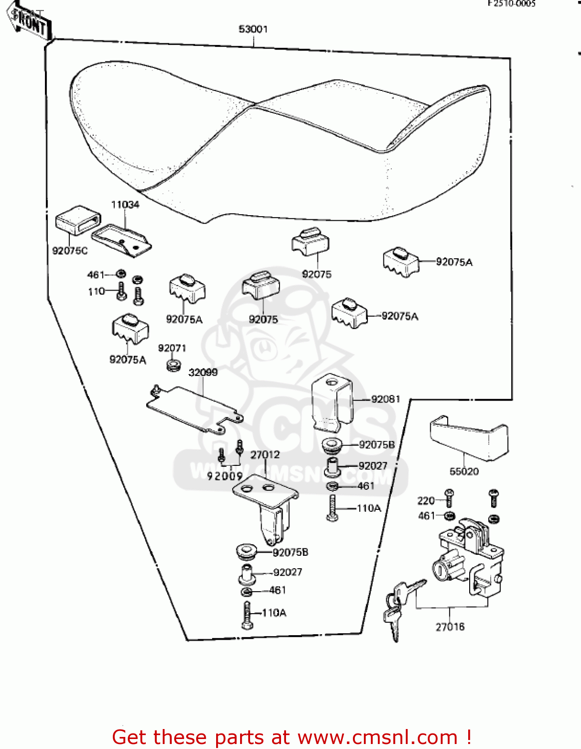 SEAT KZ250L1 CSR 1982 USA BELT DRIVE