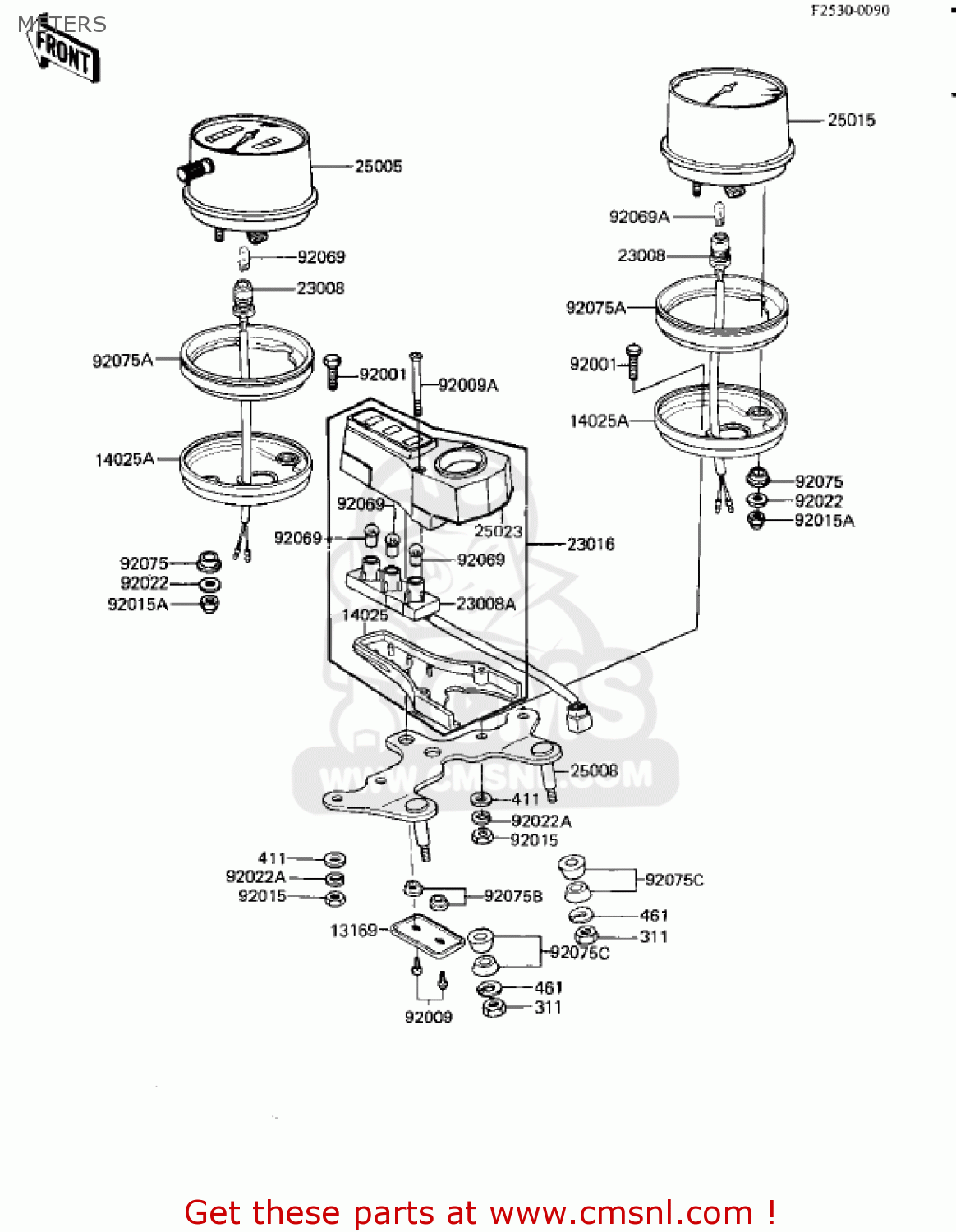 METERS KZ250L1 CSR 1982 USA BELT DRIVE
