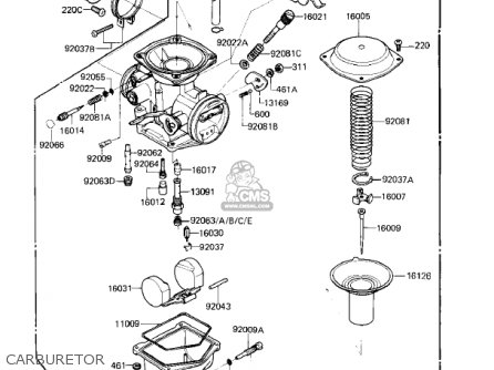 CARBURETOR - KZ250L1 CSR 1982 USA BELT DRIVE