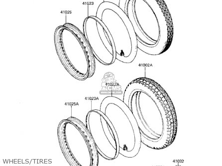 WHEELS/TIRES - KZ250L1 CSR 1982 USA BELT DRIVE