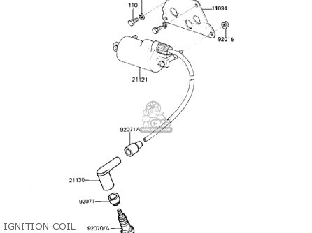 IGNITION COIL - KZ250L1 CSR 1982 USA BELT DRIVE
