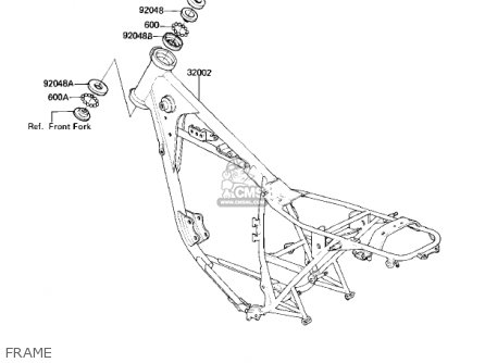 FRAME - KZ250L1 CSR 1982 USA BELT DRIVE