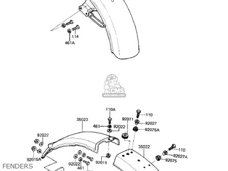 FENDERS - KZ250L1 CSR 1982 USA BELT DRIVE