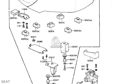 SEAT - KZ250L1 CSR 1982 USA BELT DRIVE