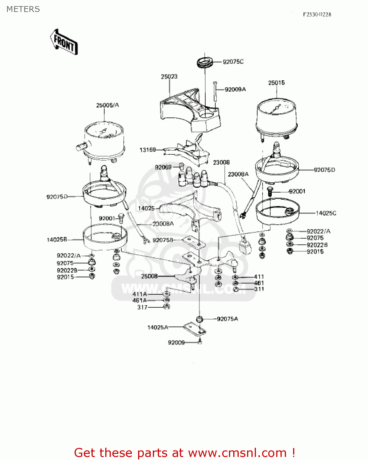 METERS KZ250W1 LTD 1983 USA CANADA BELT DRIVE