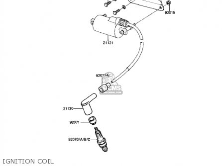 IGNITION COIL - KZ250W1 LTD 1983 USA CANADA BELT DRIVE
