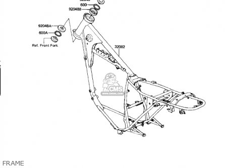 FRAME - KZ250W1 LTD 1983 USA CANADA BELT DRIVE