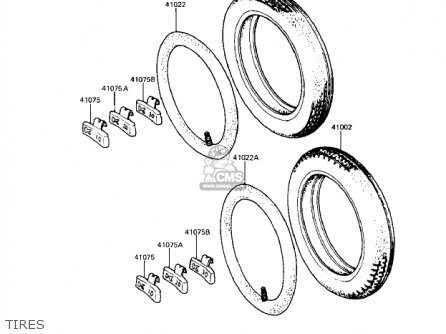 TIRES - KZ250W1 LTD 1983 USA CANADA BELT DRIVE