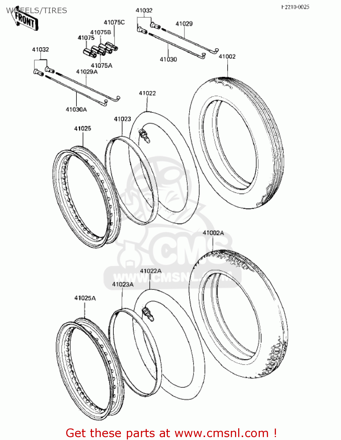 WHEELS/TIRES KZ305A1 CSR 1981 USA