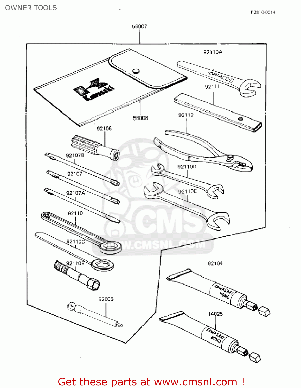 OWNER TOOLS KZ305A1 CSR 1981 USA