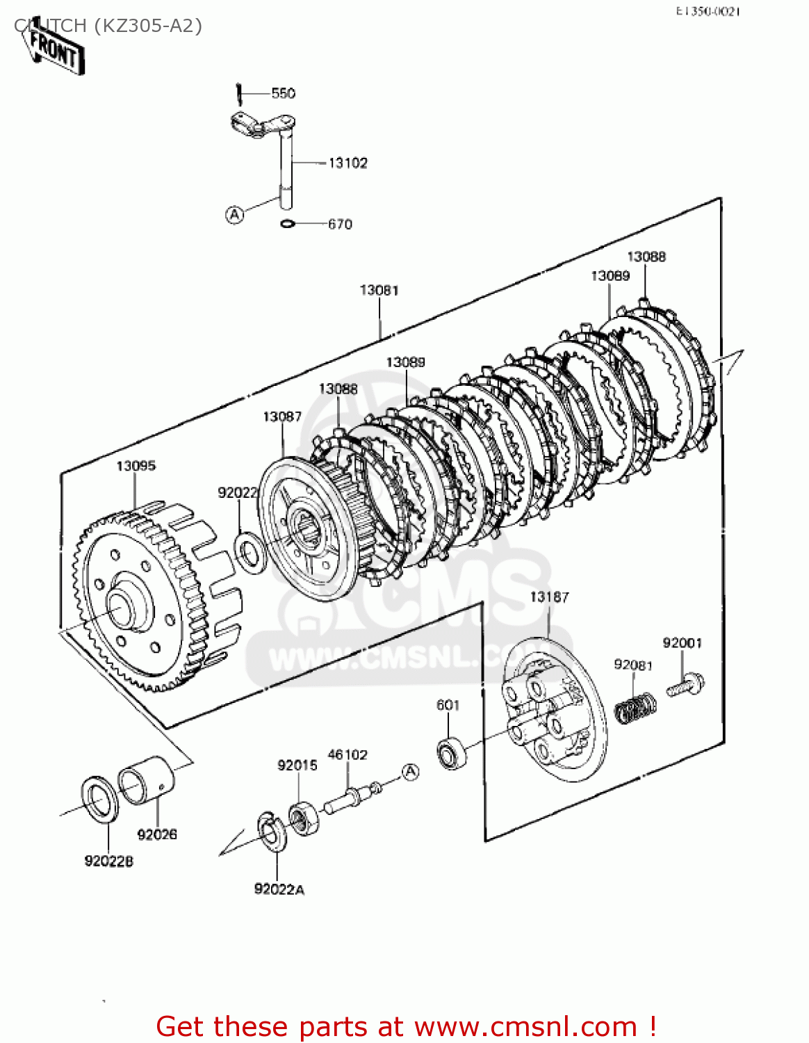 CLUTCH (KZ305-A2) KZ305A1 CSR 1981 USA
