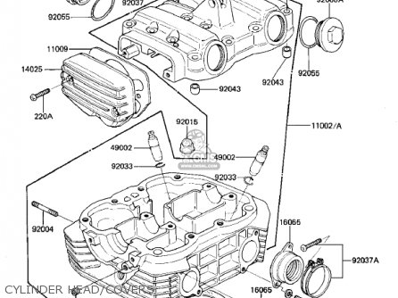 CYLINDER HEAD/COVERS - KZ305A1 CSR 1981 USA