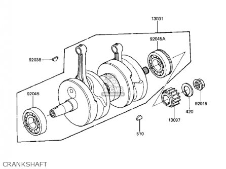 CRANKSHAFT - KZ305A1 CSR 1981 USA