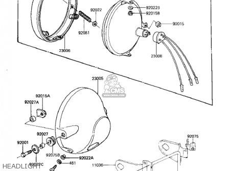 HEADLIGHT - KZ305A1 CSR 1981 USA