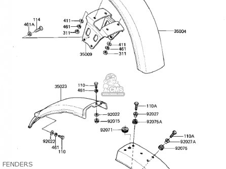 FENDERS - KZ305A1 CSR 1981 USA