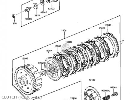 CLUTCH (KZ305-A1) - KZ305A1 CSR 1981 USA