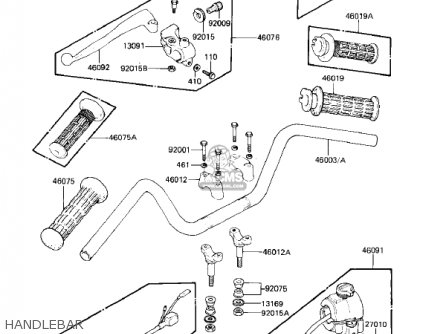 HANDLEBAR - KZ305A1 CSR 1981 USA