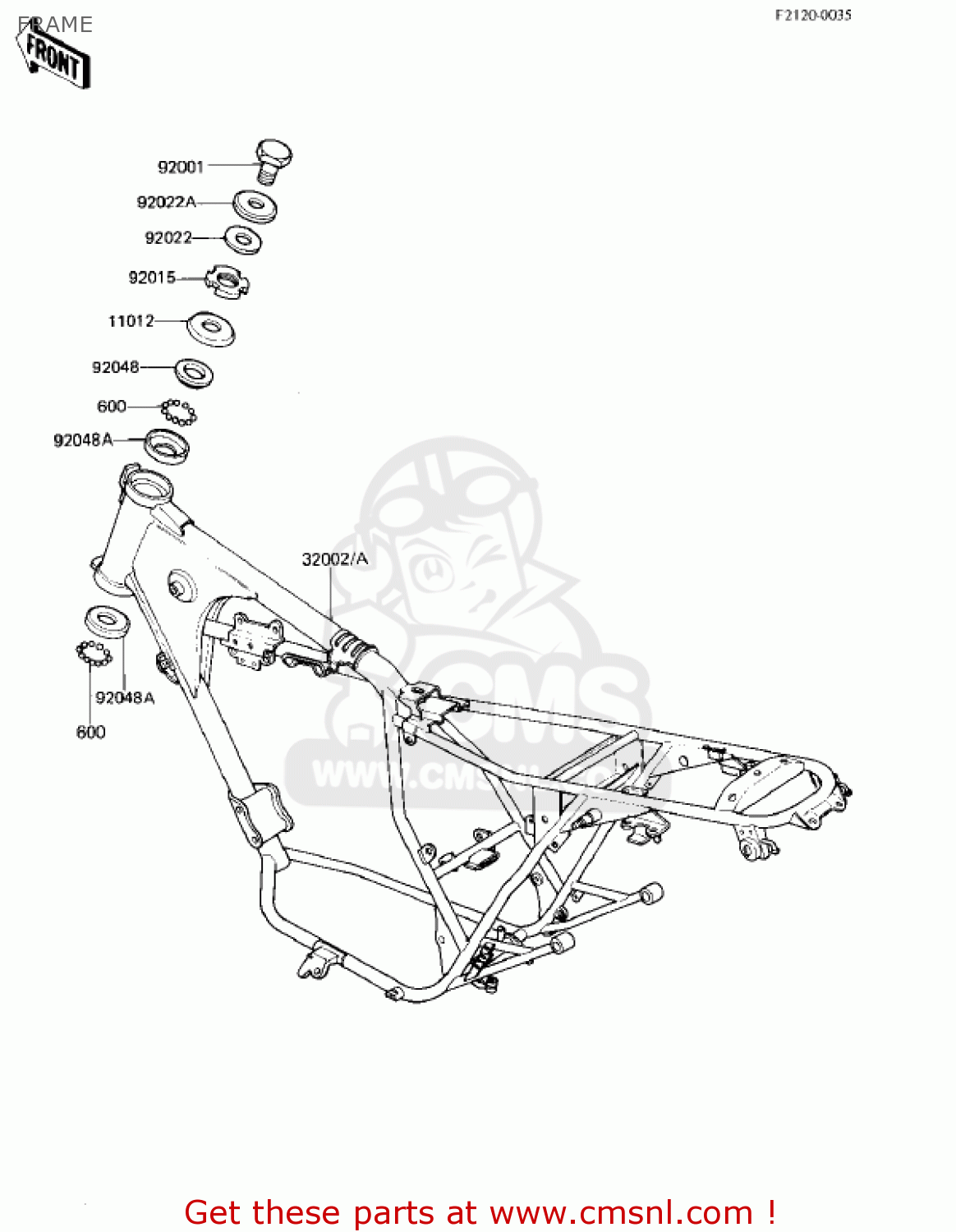 FRAME KZ305A2 CSR 1982 USA
