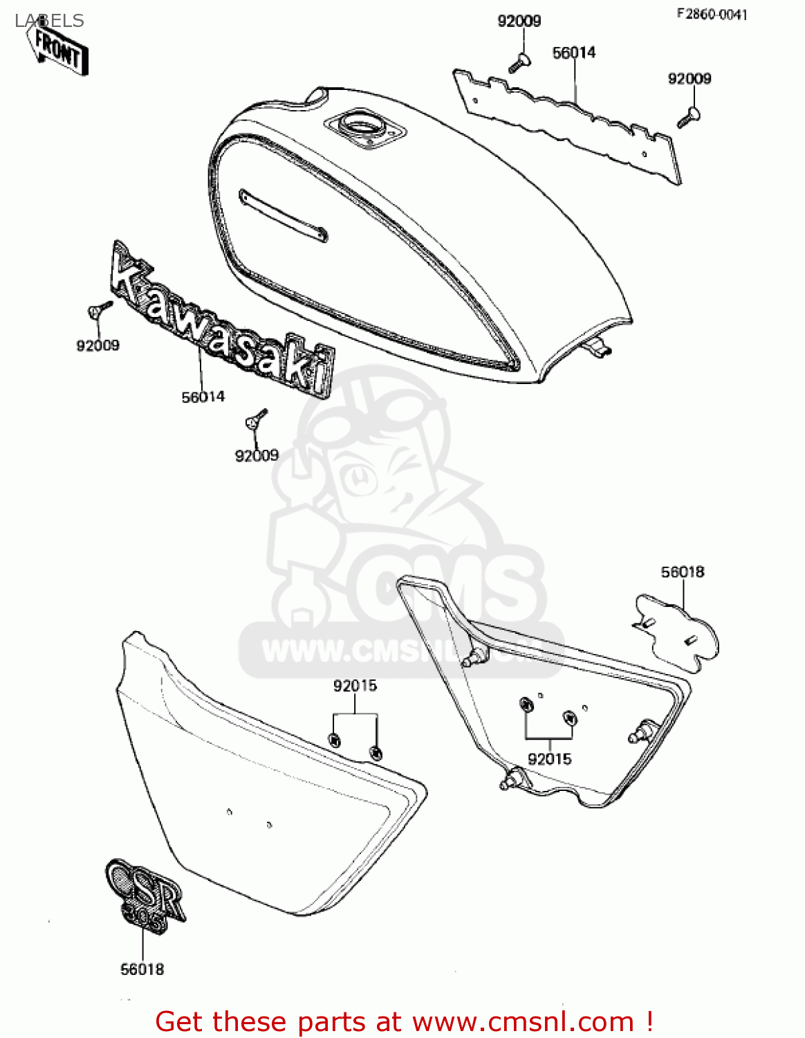 LABELS KZ305A2 CSR 1982 USA