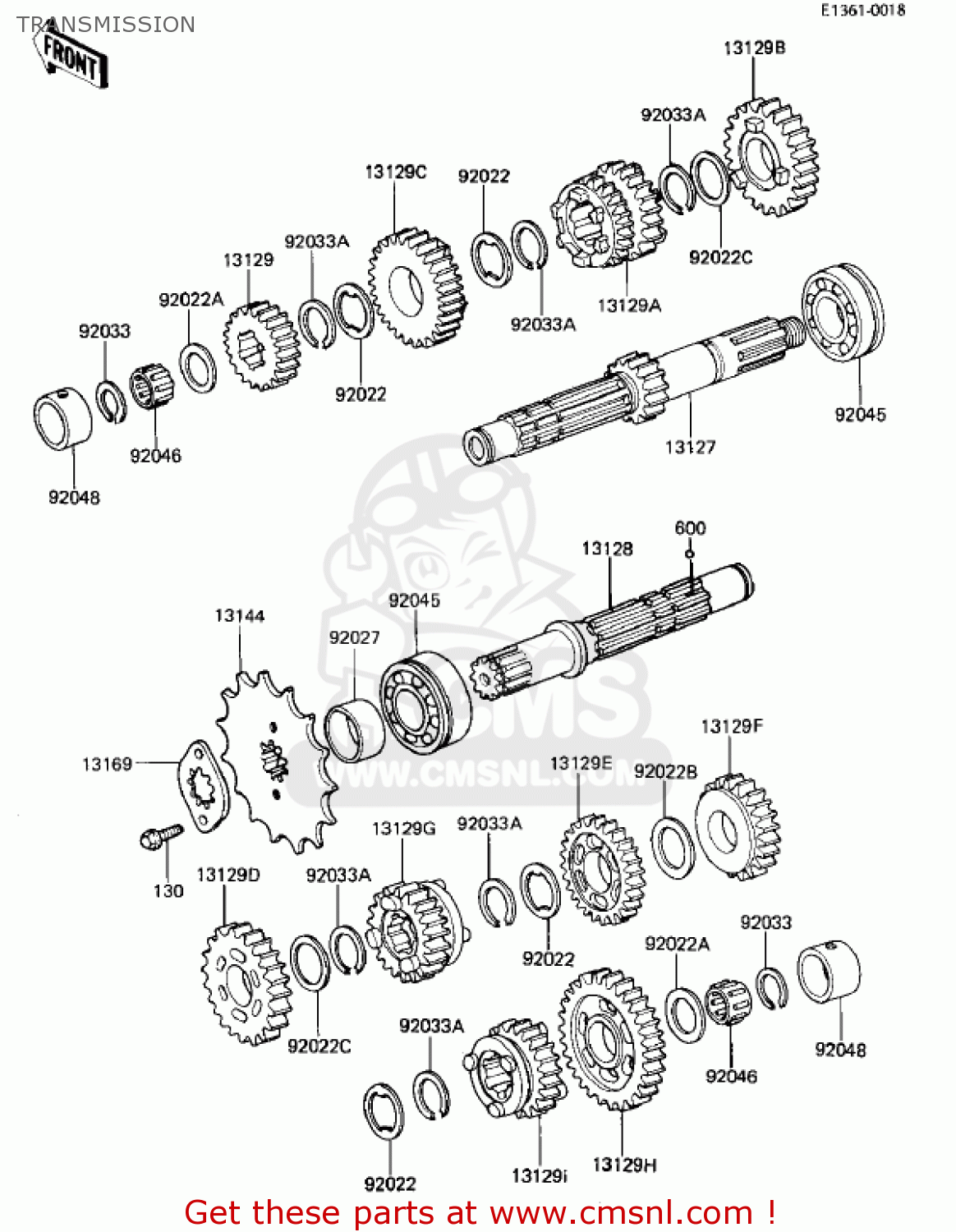 TRANSMISSION KZ305A2 CSR 1982 USA