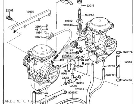CARBURETOR ASSY - KZ305A2 CSR 1982 USA