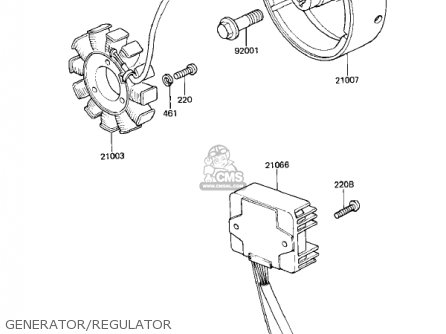 GENERATOR/REGULATOR - KZ305A2 CSR 1982 USA