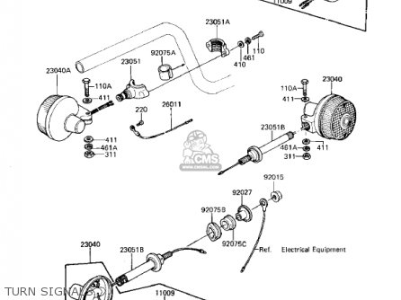 TURN SIGNALS - KZ305A2 CSR 1982 USA