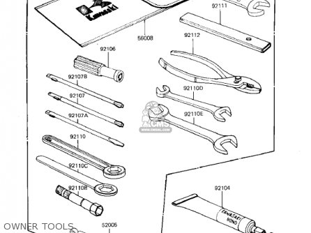 OWNER TOOLS - KZ305A2 CSR 1982 USA