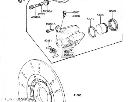 FRONT BRAKE - KZ305A2 CSR 1982 USA