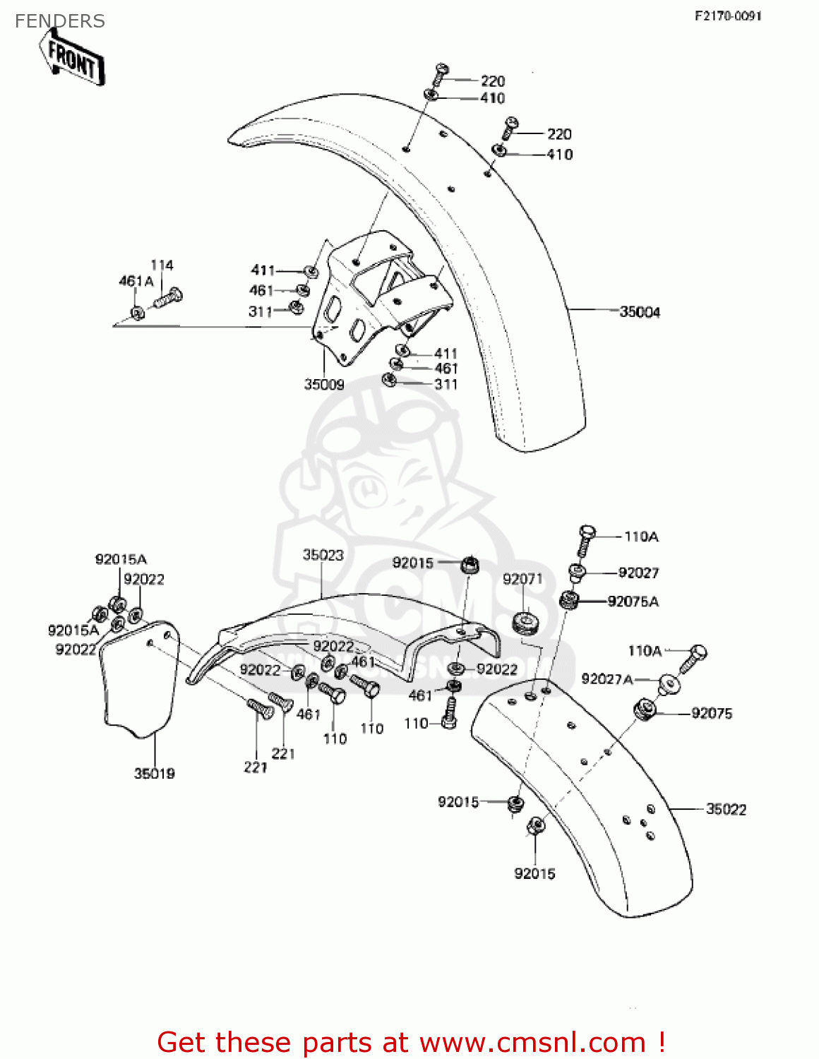 FENDERS KZ305B1 CSR 1982 USA / BELT DRIVE