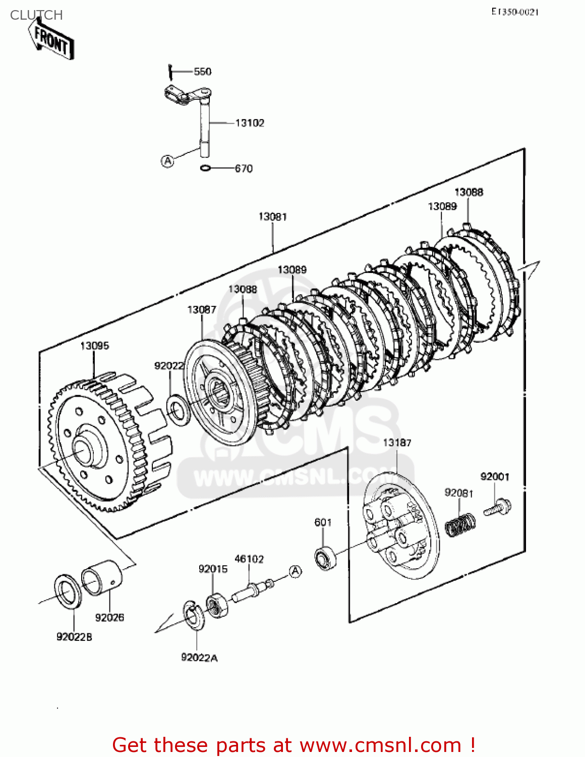 CLUTCH KZ305B1 CSR 1982 USA / BELT DRIVE