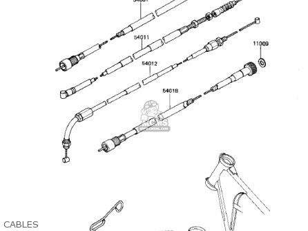 CABLES - KZ305B1 CSR 1982 USA / BELT DRIVE