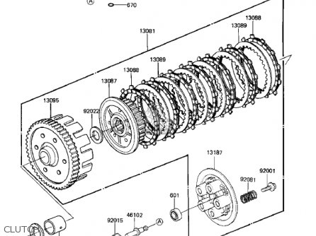 CLUTCH - KZ305B1 CSR 1982 USA / BELT DRIVE