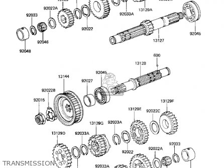 TRANSMISSION - KZ305B1 CSR 1982 USA / BELT DRIVE