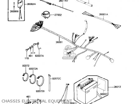 CHASSIS ELECTRICAL EQUIPMENT - KZ305B1 CSR 1982 USA / BELT DRIVE