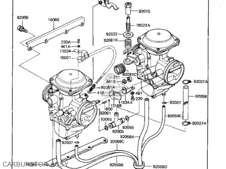 CARBURETOR ASSY - KZ305B1 CSR 1982 USA / BELT DRIVE