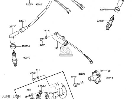 IGNITION - KZ305B1 CSR 1982 USA / BELT DRIVE