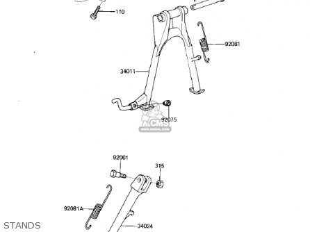 STANDS - KZ305B1 CSR 1982 USA / BELT DRIVE