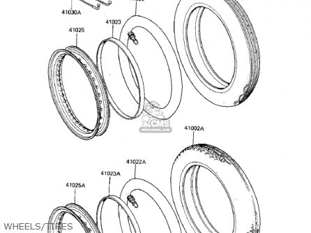 WHEELS/TIRES - KZ305B1 CSR 1982 USA / BELT DRIVE
