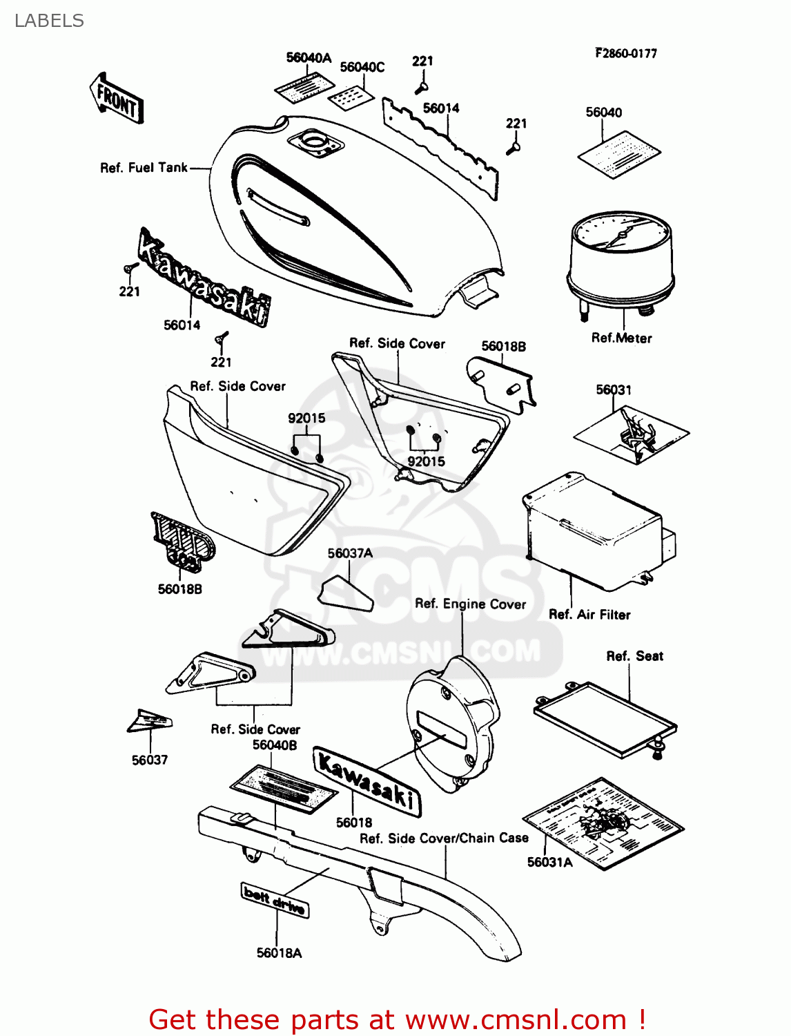 LABELS KZ305B2 LTD305 1987 USA CALIFORNIA