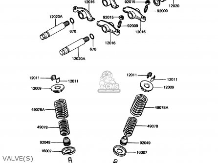 VALVE(S) - KZ305B2 LTD305 1987 USA CALIFORNIA
