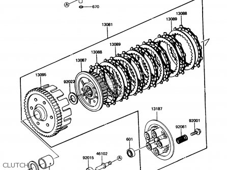 CLUTCH - KZ305B2 LTD305 1987 USA CALIFORNIA